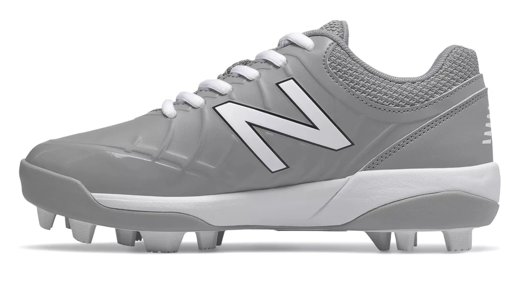 New Balance 4040v5 Youth Molded Cleats – Grey/White (J4040TG5) 4 New Balance 4040v5 Youth Molded Cleats – Grey/White (J4040TG5) - Image 2