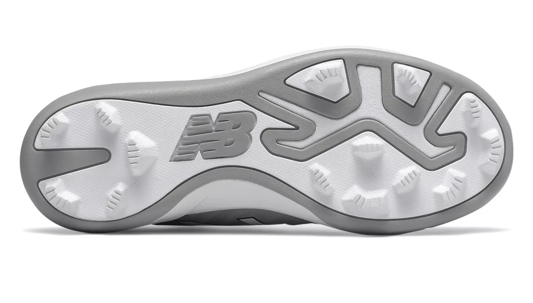 New Balance 4040v5 Youth Molded Cleats – Grey/White (J4040TG5) 6 New Balance 4040v5 Youth Molded Cleats – Grey/White (J4040TG5) - Image 4