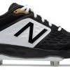 New Balance – Black/White Low-Cut L3000v4 Metal Spikes (L3000BK4) -Baseball Fantastic Store products l3000bk4 1