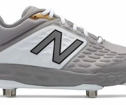 New Balance – Grey/White Low-Cut L3000v4 Metal Spikes (L3000GW4)