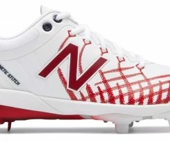 New Balance – White/Red Hero 4040v5 Metal Spikes (L4040AS5)