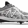 New Balance – White/Black Camo 4040v4 Baseball Spikes (L4040PW4)