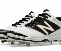 New Balance – White/Black Low 4040v3 Baseball Spikes (L4040WT3)