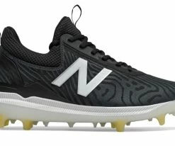 New Balance – FuelCell COMPv2 Black Hybrid Baseball Cleats (LCOMPBK2)