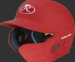Rawlings Mach Batting Helmet W/ EXT Flap – Red (MACHEXTR)