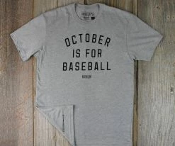 Baseballism – October Is For Baseball T-Shirt (Men’s) -Baseball Fantastic Store products october 3