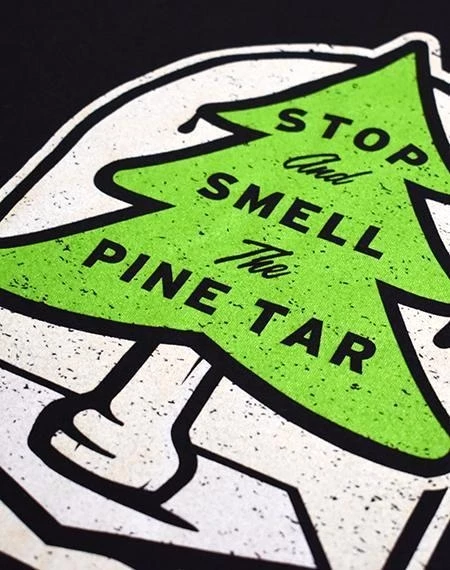 Baseballism – Stop And Smell The Pine Tar – T-Shirt (Men’s) 4 Baseballism – Stop And Smell The Pine Tar – T-Shirt (Men’s) - Image 2