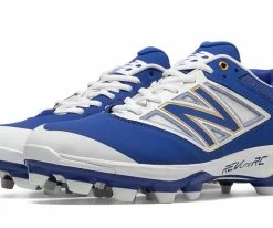 New Balance – Royal/White Low Rubber Baseball Cleats (PL4040D3)