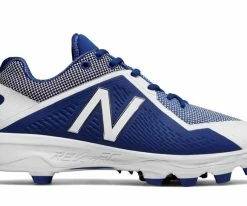 New Balance – Royal/White Low Rubber Baseball Cleats (PL4040D4)