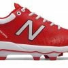 New Balance 4040v5 Adult Molded Cleats – Red/White (PL4040R5) 1 New Balance 4040v5 Adult Molded Cleats – Red/White (PL4040R5) -Baseball Fantastic Store products pl4040r5 1
