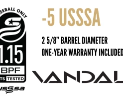 Victus Vandal Senior League (-5) USSSA Bat (VSBVY5) -Baseball Fantastic Store products sl 5 vandal lineup