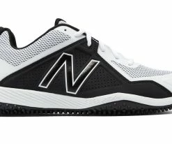 New Balance – White/Black 4040v4 Baseball Turf Shoes (T4040WB4)