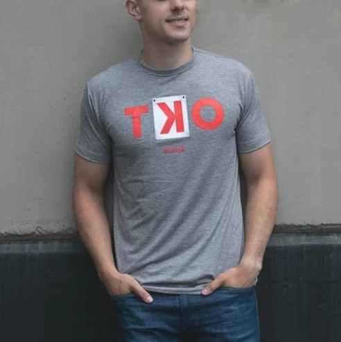 Baseballism – TKO – Grey T-Shirt (Men’s) 6 Baseballism – TKO – Grey T-Shirt (Men’s) - Image 4