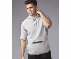 Evoshield Men’s Pro Team Short Sleeve Hoodie – Grey -Baseball Fantastic Store products wb6001601 3 1