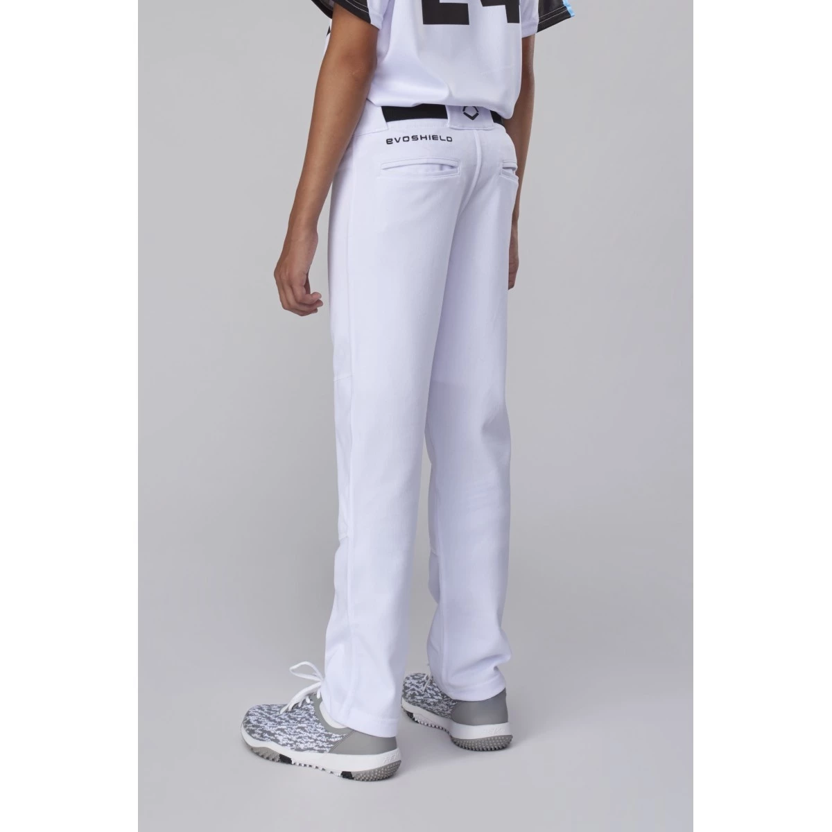 Evoshield Salute Youth White Open Bottom Baseball Pants 5 Evoshield Salute Youth White Open Bottom Baseball Pants - Image 3